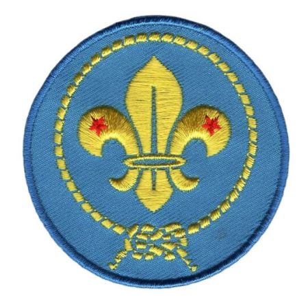 emblemas de hombro bordados personalizados para boy scouts