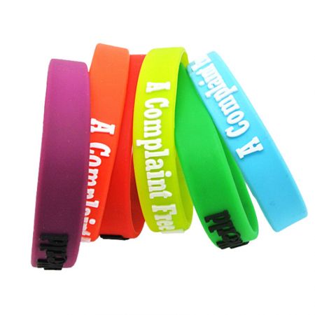 Embossed Glow In The Dark Silicone Wristbands 118660