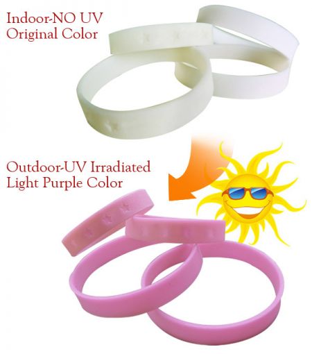 tilpasset silikon ultraviolet armbånd
