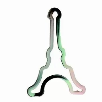 tilpassede formede gummi fjollede bandz