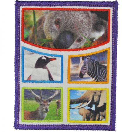 Tilpassede farvestofsublimerede lapper