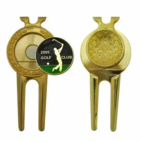 Tools with Ball Markers - promotional golf divot tools