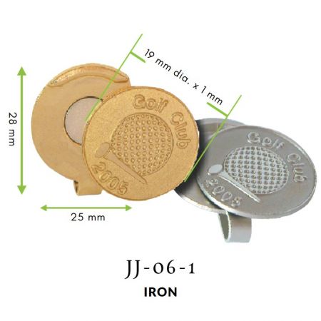 Magnetisk golfhatklips med boldmarkør - Personliggjort magnetisk golfhatklips med boldmarkør