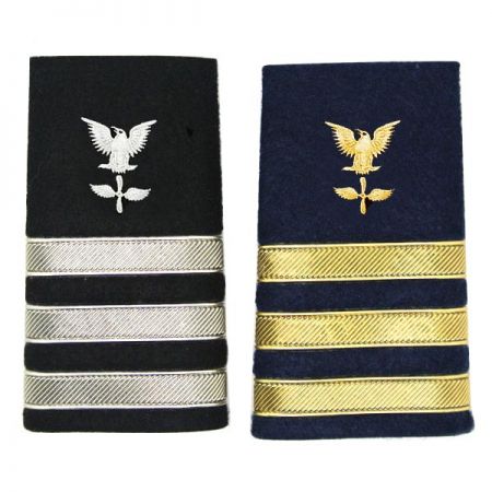 Aangepaste Epauletten met reliëf logo - Aangepaste Epauletten met reliëf logo