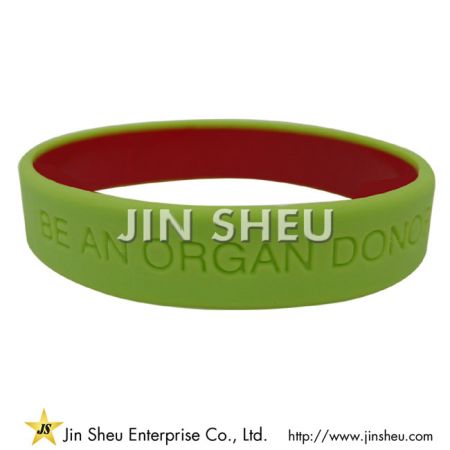 wholesale dual color silicone band
