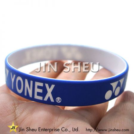 promotional two colors cheap silicone bracelets