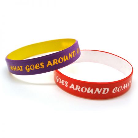 سوار سيليكون بشعار محفور بالليزر - سوار سيليكون بشعار محفور بالليزر