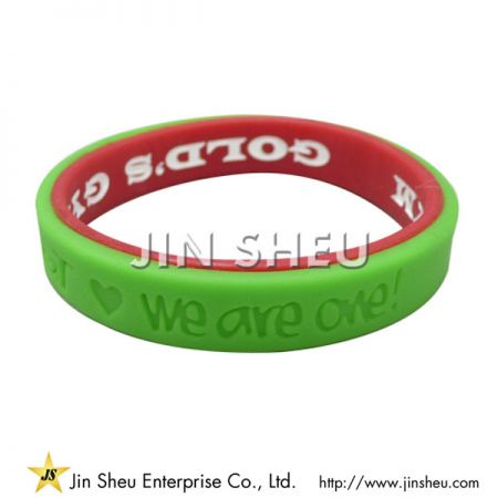 bracelets en silicone personnalisés avec logo imprimé