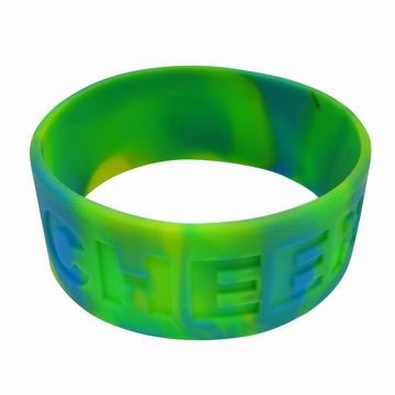 Multi-Section Wide Silicone Bracelets