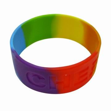 silicone wided wristband