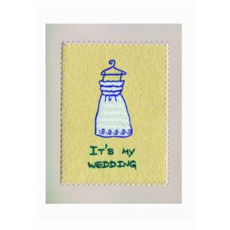 커스텀 자수 웨딩 초대장 - 커스텀 자수 웨딩 초대장