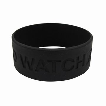 pulseira de silicone larga personalizada por atacado com logotipo