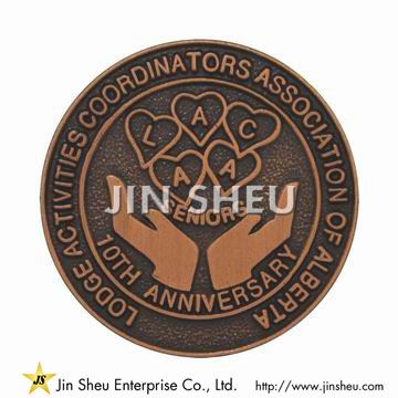 Antikk kobber tilpasset pin - Antikk kobber