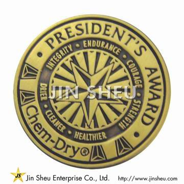 Antikk gull spesiallaget slagmerke - Antikk gull