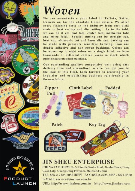 Custom Woven Label & Patches - Custom Woven Label & Patches
