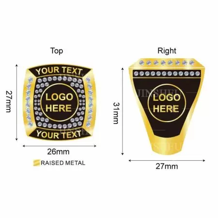 Nhẫn Vô Địch Logo Tùy Chỉnh - Nhẫn vô địch tùy chỉnh