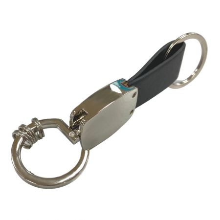 personalized leather key chain