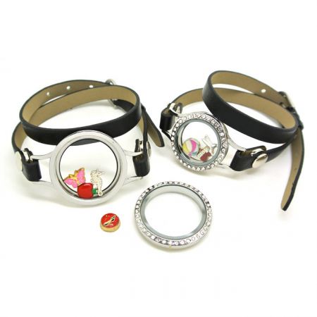 floating charms locket wristbands