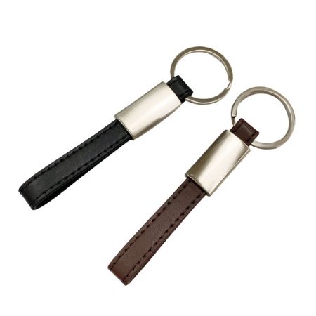 custom leather key tags