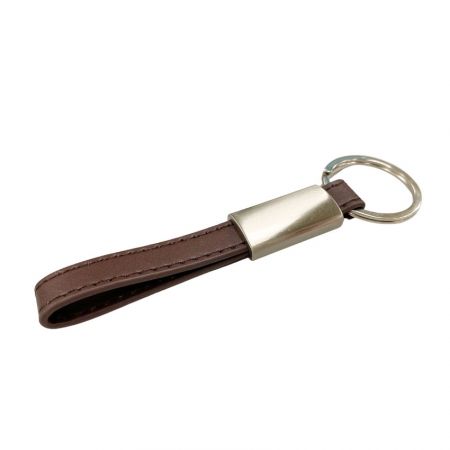 leather ring keychain