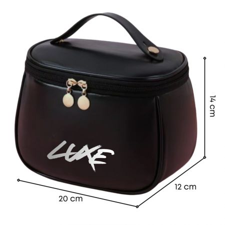 PU leather travel cosmetic bag dimensions