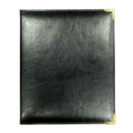 Large stock designed leather menu folder