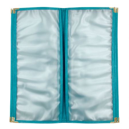 หน้าพลาสติก PVC ที่ไม่สะท้อนแสงสำหรับเมนูหนัง