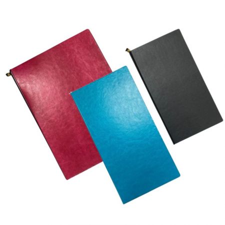 หนังเมนูปกพร้อมโลโก้ที่กำหนดเอง