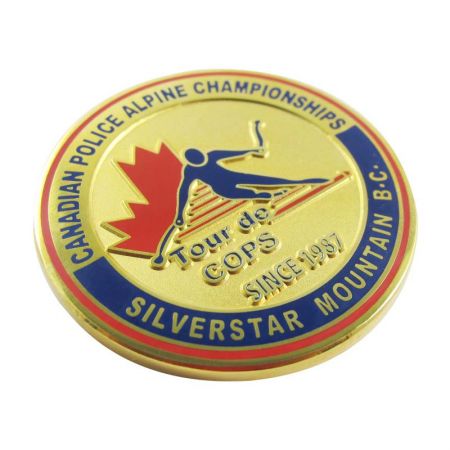 Udfordringsmønt med Diamantskåret Kant - Særlig Agent Udfordringsmønt