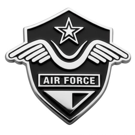 Biểu tượng ô tô quân đội - Biểu tượng lưới quân đội hình khiên với huy hiệu quân đội và lớp mạ chrome sáng