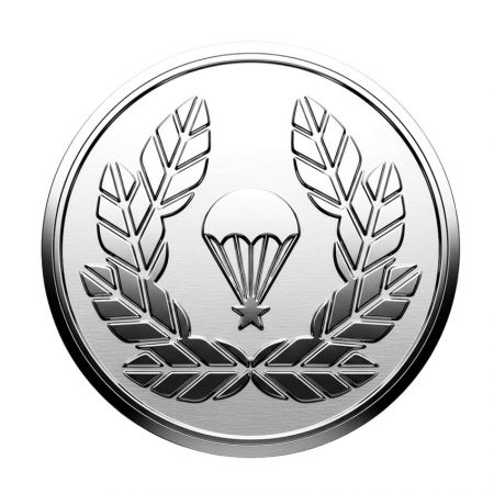 Biểu tượng xe quân sự - Biểu tượng xe quân sự hình tròn với huy hiệu không quân hoàn thiện bằng bạc