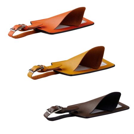 Læder rejsetags med rem i forskellige farver