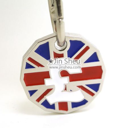 NEW 12 SIDED ONE POUND COIN, REUSABLE SHOPPING TROLLEY TOKEN - Supermarket New Pound Trolley Coin