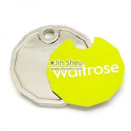 dekaler av ny pund nøkkelring