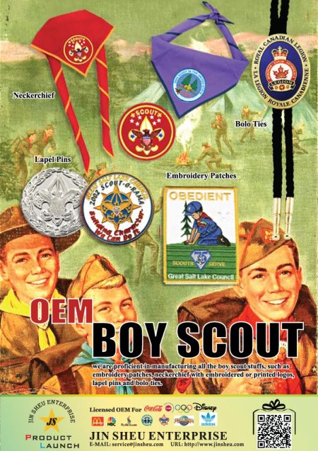Personalice los parches y pañuelos de los Boy Scouts