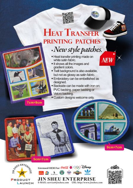 Tilpas farvesublimerede patches - personliggjorte farvesublimerede patches