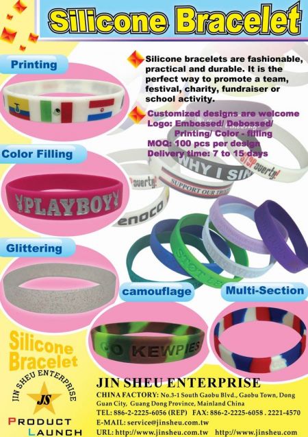 Bracelets en silicone personnalisés - Bracelets en silicone personnalisés