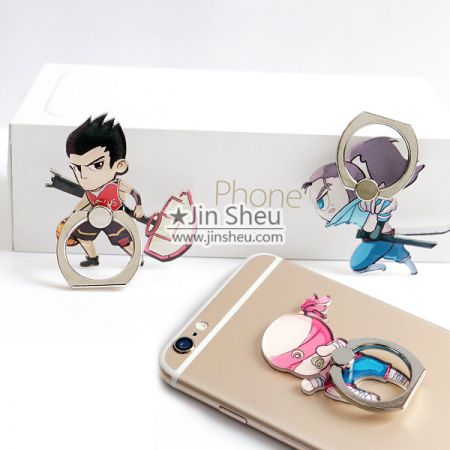 cartoon mobile phone ring stent