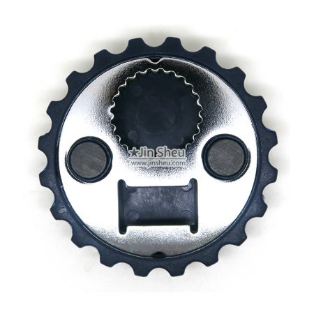 apribottiglie con tappo magnetico in plastica