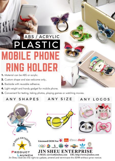 Soporte de anillo de teléfono de plástico - Soporte de anillo de teléfono de plástico