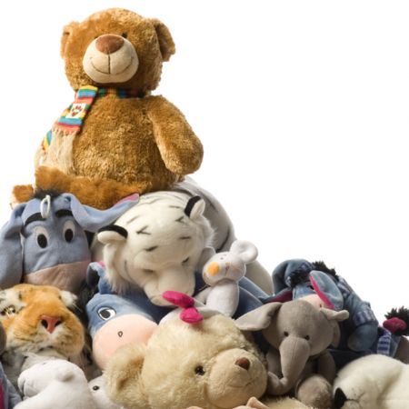 Custom Stuffed Animals - personalized plush animals stacked in a pile