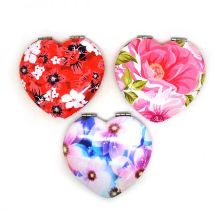 Pocket Cosmetic Mirror with Custom Printed - Pocket Size Cosmetic Mirror with Custom Printing