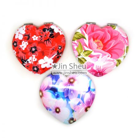 Pocket Cosmetic Mirror with Custom Printed - Pocket Size Cosmetic Mirror with Custom Printing
