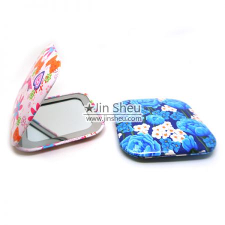 foldable double sided compact mirror