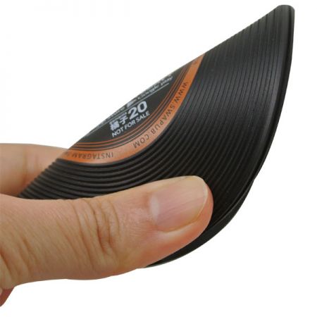 Dessous de verre tourne-disque rétro flexible