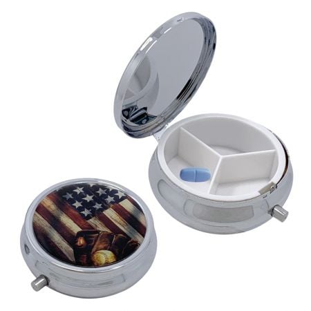 Round Pill Box - round pill box organizer