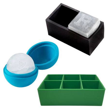 Moldes de Hielo de Silicona Personalizados - moldes de silicona diseñados a medida para cubos de hielo