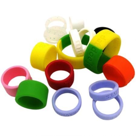Anéis de silicone - Anéis de dedo flexíveis e duráveis