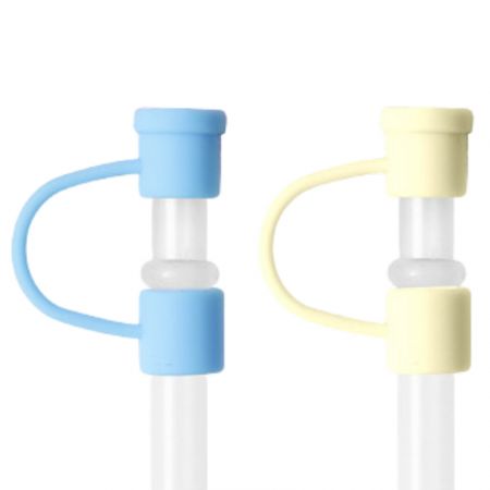 rubber PVC straw protector with a ready-made silicone back fitting