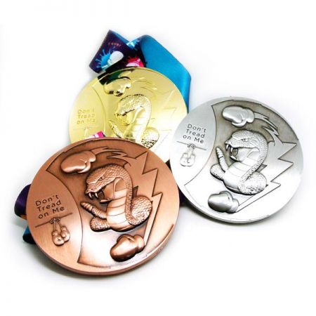 Metall-Sportmedaille mit Sound - 3D-Medaille mit Sound